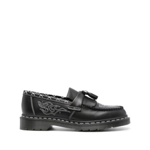 Zwarte leren instappers Dr. Martens , Black , Dames