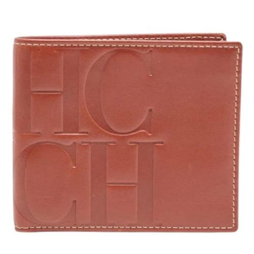 Pre-owned Leather wallets Carolina Herrera Pre-owned , Beige , Heren