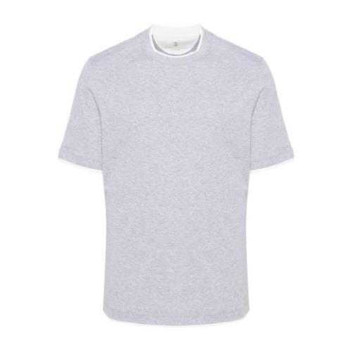 T-Shirts Brunello Cucinelli , Gray , Heren