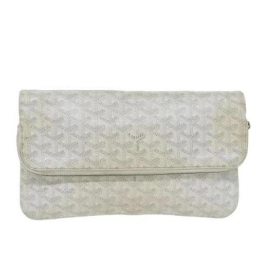Pre-owned Canvas clutches Goyard Vintage , Gray , Dames
