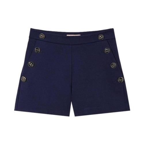 Short Shorts Twinset , Blue , Dames