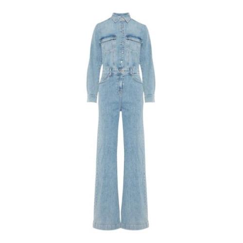 Jumpsuits 7 For All Mankind , Blue , Dames