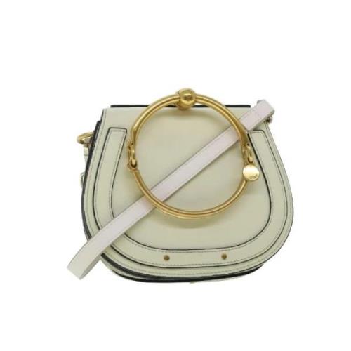 Pre-owned Leather handbags Chloé Pre-owned , Beige , Dames