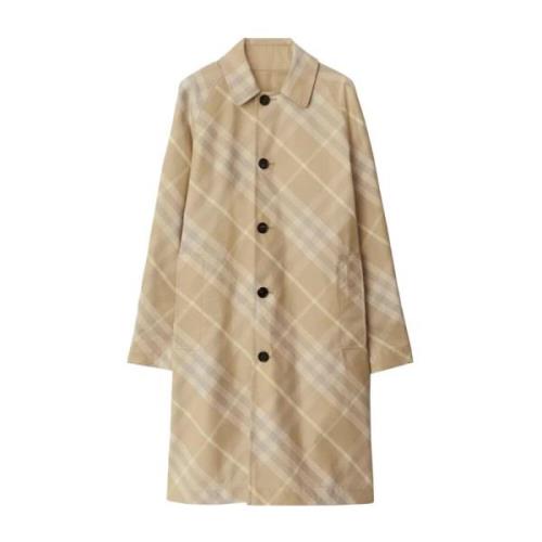 Klassieke Flax Trench Coat Burberry , Beige , Dames