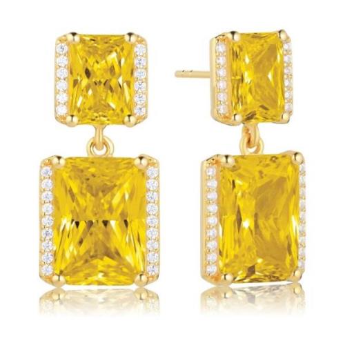 Roccanova Grande Oorbellen Sif Jakobs Jewellery , Yellow , Dames