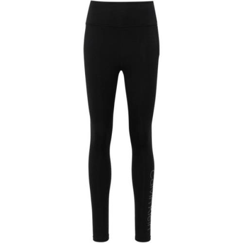 Sportieve Zwarte Leggings Scuba Design Calvin Klein , Black , Dames