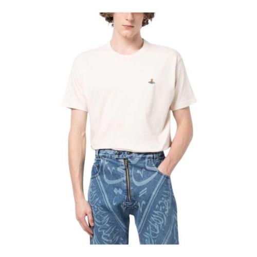 Klassieke Orb T-Shirt Vivienne Westwood , Beige , Heren