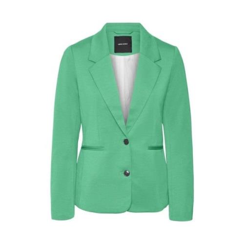 Slim Jersey Blazer Noos Collectie Vero Moda , Green , Dames
