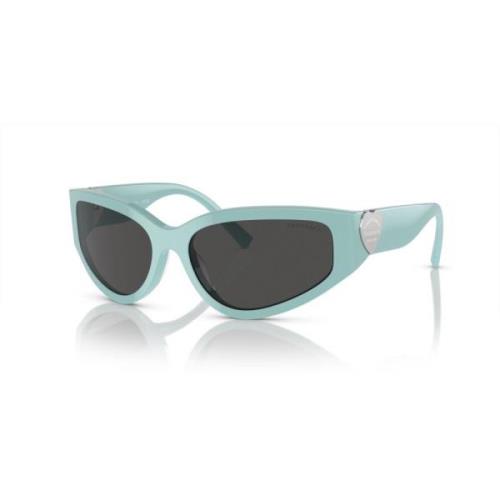 Blue Sunglasses Dark Grey Lenses Tiffany , Blue , Dames