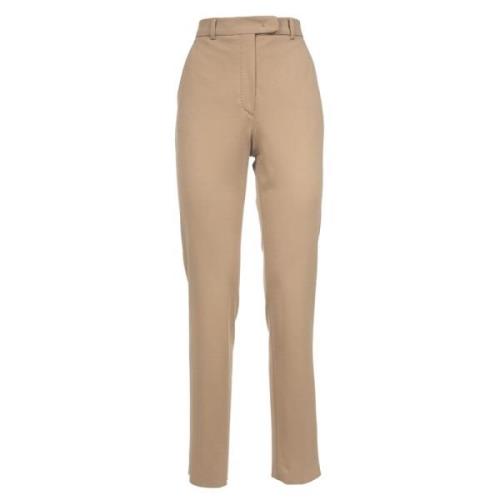 Slim-fit Trousers Max Mara Studio , Brown , Dames