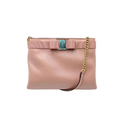 Pre-owned Leather crossbody-bags Salvatore Ferragamo Pre-owned , Pink ...