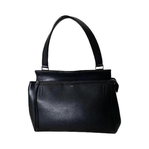 Pre-owned Leather handbags Celine Vintage , Black , Dames