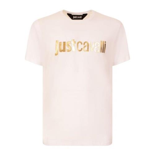 Witte T-shirt en Polo Collectie Just Cavalli , White , Heren