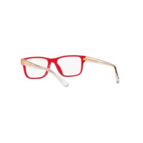 Rode Optische Bril met Accessoires Versace , Red , Unisex