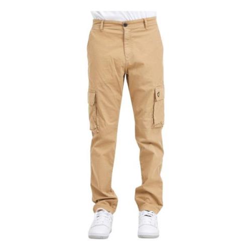 Beige Patch Logo Broek Lyle & Scott , Beige , Heren