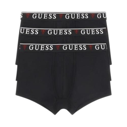 Katoenen Stretch Boxershorts - Zwart Guess , Black , Heren