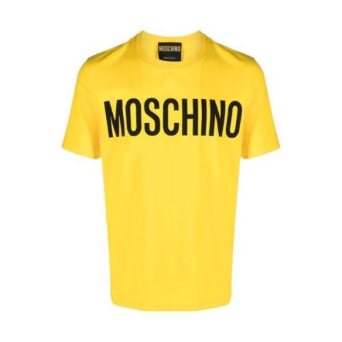 T-Shirts Moschino , Yellow , Heren