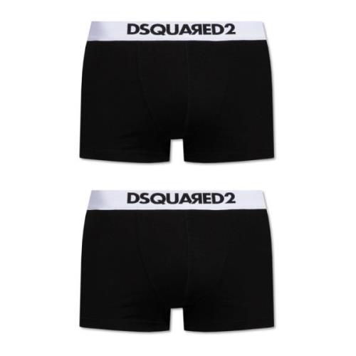 Boxershorts twee-pack Dsquared2 , Black , Heren