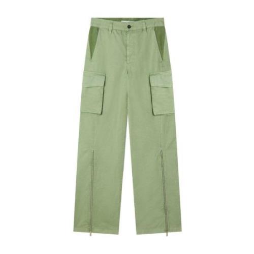 Wide Trousers Stella McCartney , Green , Dames