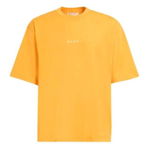 Stijlvolle Oversized Tshirt Marni , Orange , Heren