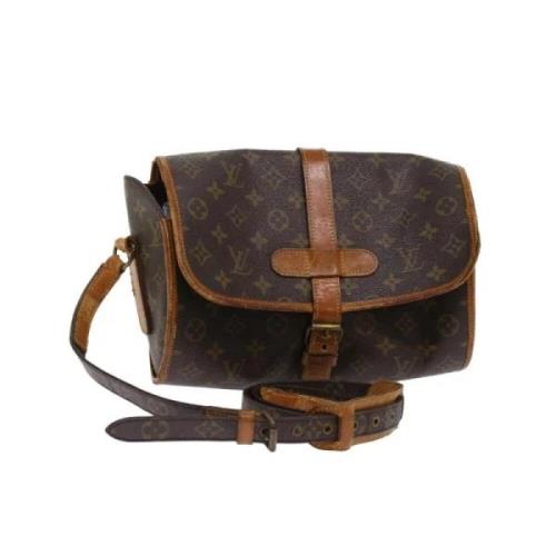 Pre-owned Canvas louis-vuitton-bags Louis Vuitton Vintage , Brown , Da...