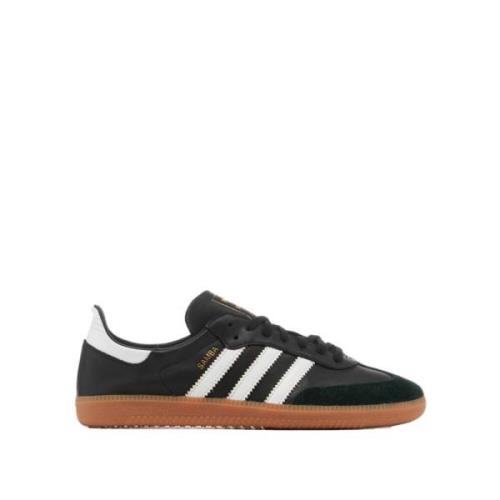 Leren sneakers voor dames met tonale suède inzetstukken Adidas , Black...