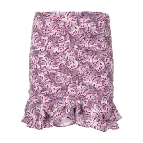 Milendi Geplooide Rok Isabel Marant , Purple , Dames