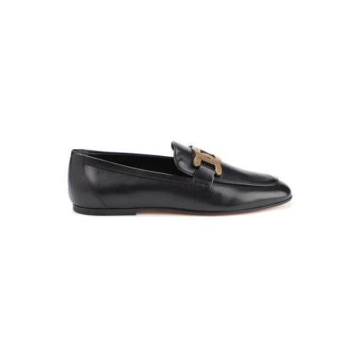 Kate Loafers In Leer Tod's , Black , Dames