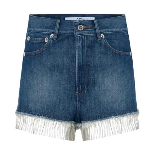 Denim Shorts A.p.c. , Blue , Dames