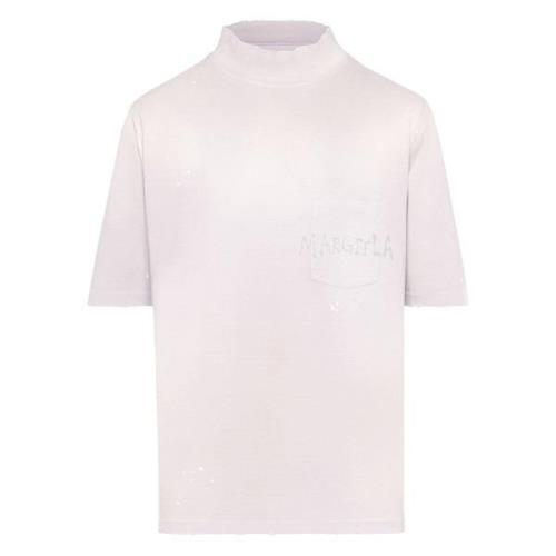 Klassiek Wit T-Shirt Maison Margiela , Purple , Heren
