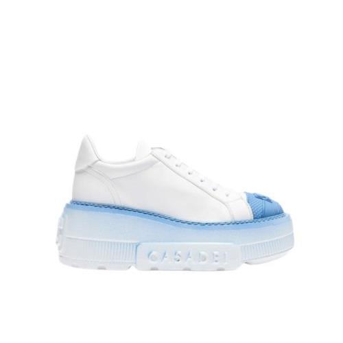 Stijlvolle Platform Sneakers Casadei , White , Dames