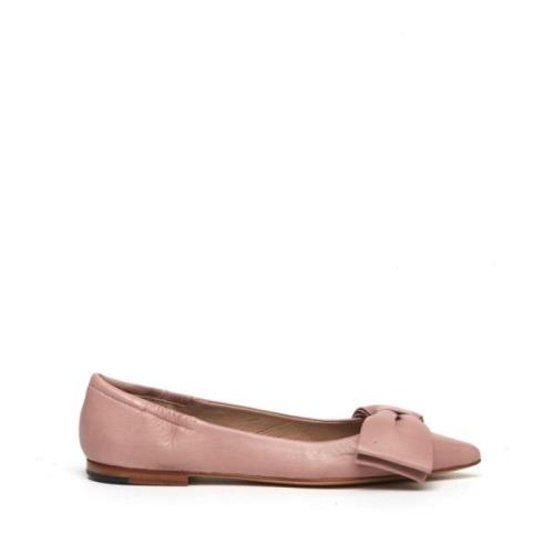 Blush Leren Ballerina Schoenen Pomme D'or , Pink , Dames