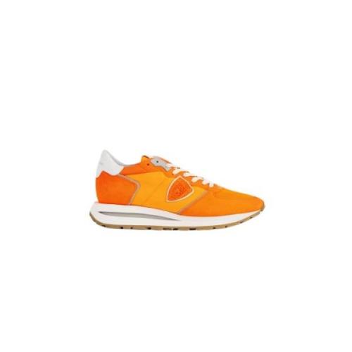 Oranje Haute Sneakers Philippe Model , Orange , Heren