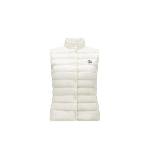 Stijlvolle Winter Vest Collectie Moncler , White , Dames