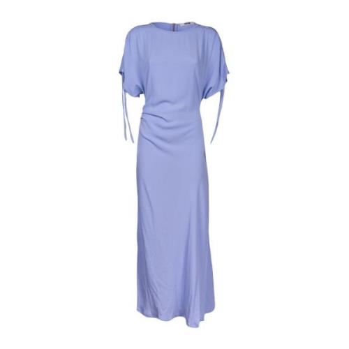 Elegant Midi Dresses Collection Mauro Grifoni , Purple , Dames