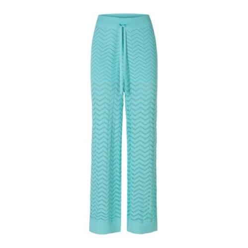 Straight Trousers Riani , Blue , Dames