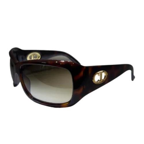 Pre-owned Plastic sunglasses Dior Vintage , Brown , Dames