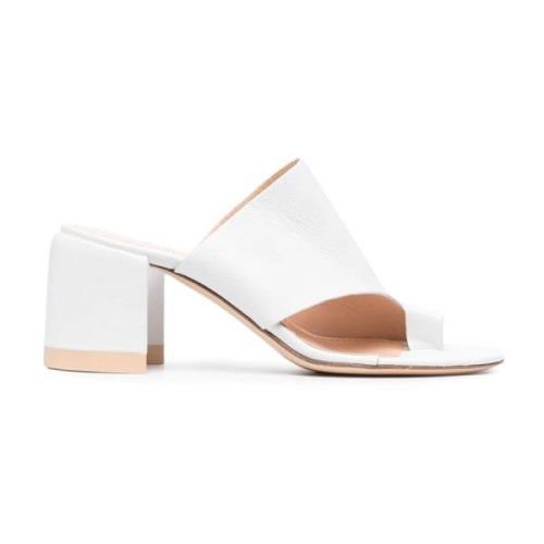 Flat Sandals AGL , White , Dames