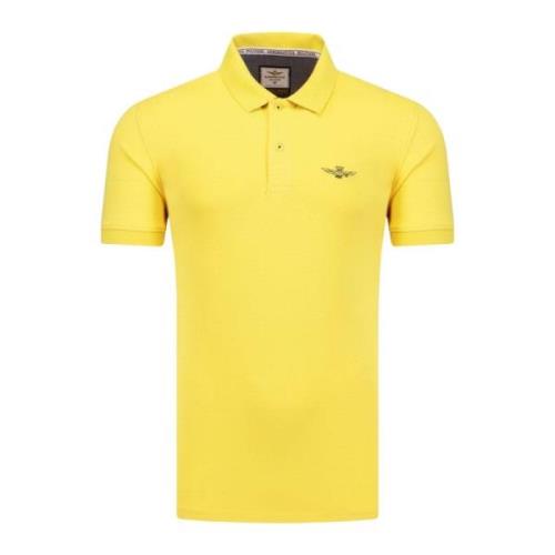 Polo Shirts Aeronautica Militare , Yellow , Heren