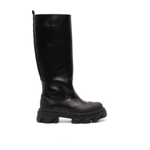 High Boots Ganni , Black , Dames