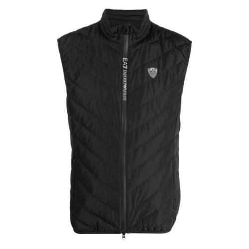 Down Jackets Emporio Armani EA7 , Black , Heren