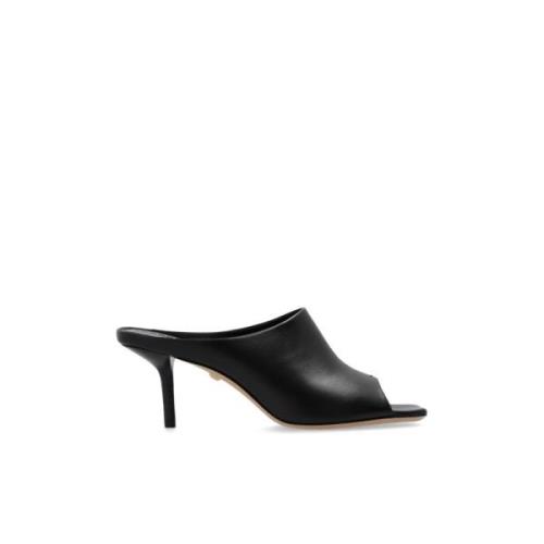 Leren muilen Max Mara , Black , Dames