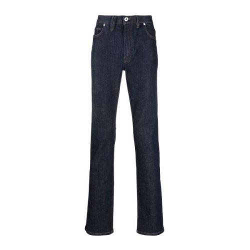 Blauwe Straight Jeans Casual Stijl Brioni , Blue , Heren