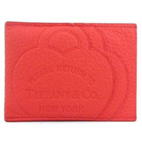 Pre-owned Leather wallets Tiffany & Co. Pre-owned , Red , Dames