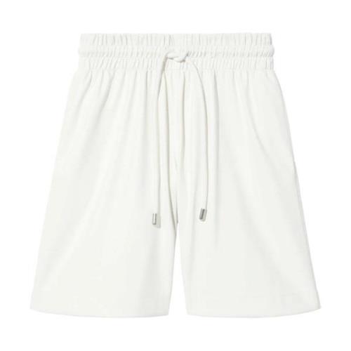 Witte Casual Faux Leren Shorts Proenza Schouler , White , Dames