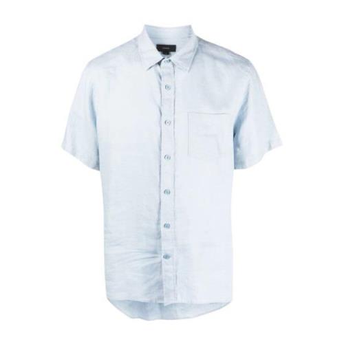 Short Sleeve Shirts Vince , Blue , Heren