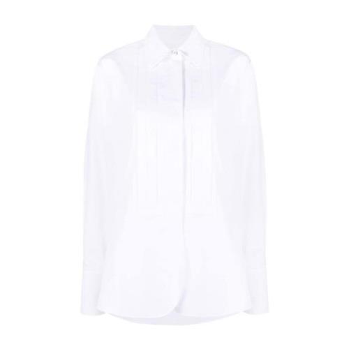 Plisse Shirt - Stijlvol en Trendy Jil Sander , White , Dames