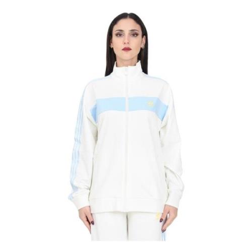 Colorblock Track Top Sweater Adidas Originals , White , Dames