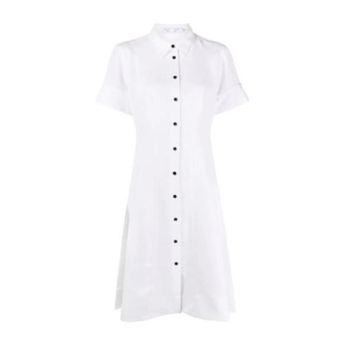 Witte Casual Midi Overhemdjurk Proenza Schouler , White , Dames