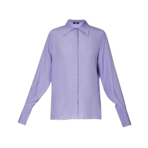 Stijlvol Wit Overhemd Liu Jo , Purple , Dames
